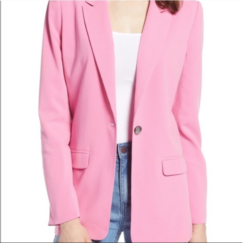 Halogen Bubblegum Pink Blazer Suit